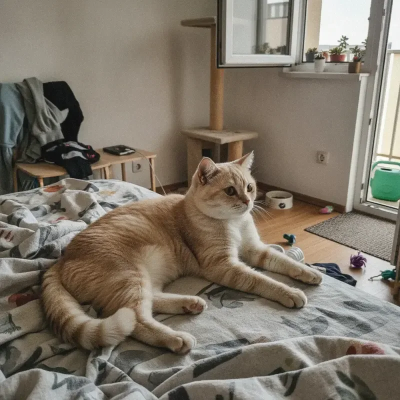 Deckkater in Blau, mit Stammbaum